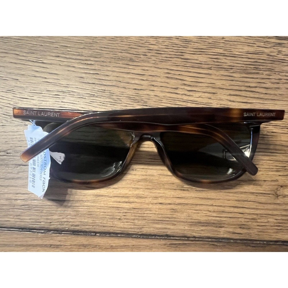 Saint Laurent SL 515-003 Tortoise Shell Brown Green Lense Sunglasses UniSex - Picture 5 of 8